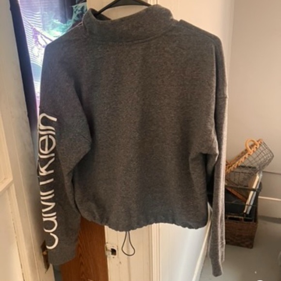 Calvin Klein Charcoal Cowl Neck Sweater - Picture 1 of 3